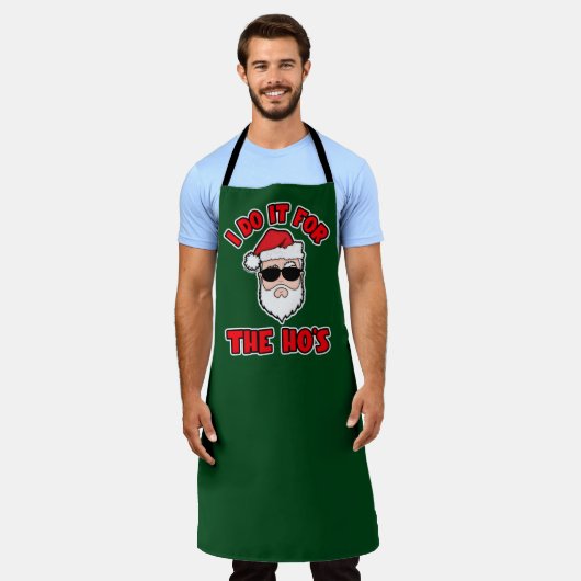 IK DOE HET VOOR DE MEIDEN Santa Screwball Graphics Schort (Gedragen)
