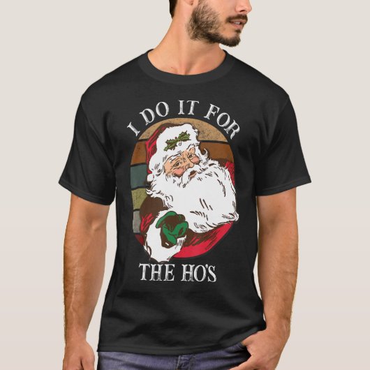 Ik doe het voor de ongeschikte kerstMannen van de  T-shirt (Voorkant)