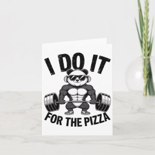 Ik doe het voor de pizza barbell bodybuilders Body Kaart