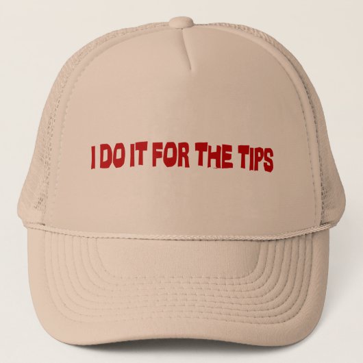 Ik doe het voor de tips trucker pet (Voorkant)