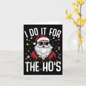 Ik doe het voor het grappige kerstfeest.. kaart (Gele Bloem)