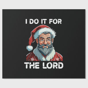 Ik doe het voor het Lord Christelijk kerstcadeau Cadeaupapier