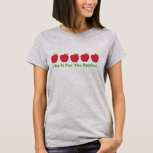 Ik doe het voor het T-shirt van appels vrouwen