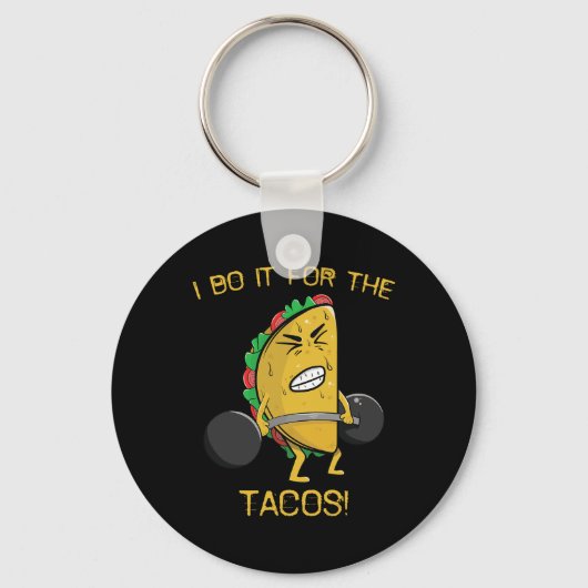 Ik doe het voor het Tacos-gewicht dat de taco cinc Sleutelhanger (Voorkant)