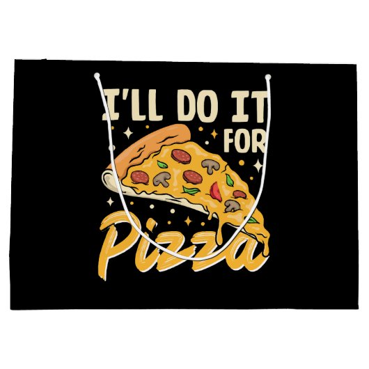 Ik doe het voor pizza groot cadeauzakje (Achterkant)