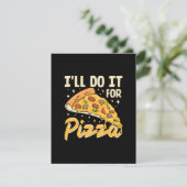 Ik doe het voor pizza informatiekaartje (Staand voorkant)