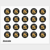 Ik doe het voor pizza ronde sticker (Vel)