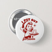 Ik doe het voor Sinterklaas Snarky Kerst Sarcasme  Ronde Button 5,7 Cm (Voorkant /achterkant)