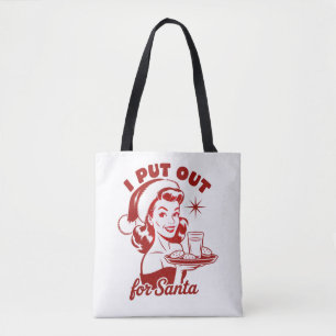 Ik doe het voor Sinterklaas Snarky Kerst Sarcasme  Tote Bag