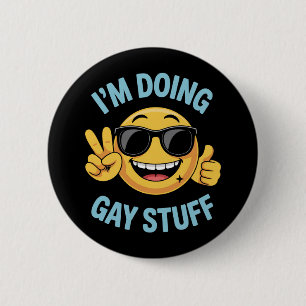 Ik doe homodingen Meme grappig LGBTQ trots Ronde Button 5,7 Cm
