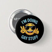 Ik doe homodingen Meme grappig LGBTQ trots Ronde Button 5,7 Cm (Voorkant /achterkant)