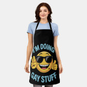 Ik doe homodingen Meme grappig LGBTQ trots Schort (Gedragen)