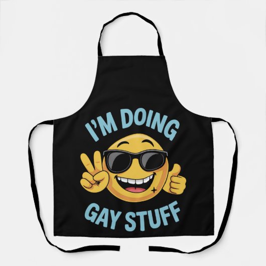 Ik doe homodingen Meme grappig LGBTQ trots Schort (Voorkant)