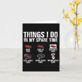 Ik doe in mijn vrije tijd auto monteur vaders dag  kaart (Gele Bloem)