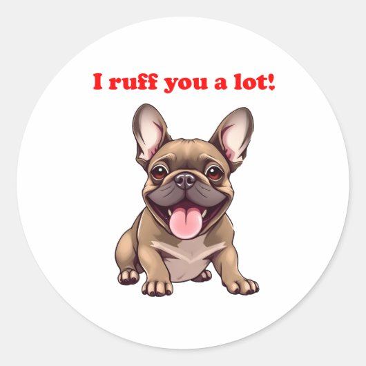 Ik doe je veel! ronde sticker (Voorkant)