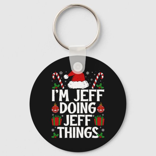 Ik doe Jeff grappige dingen, dit is mijn Christus Sleutelhanger (Voorkant)