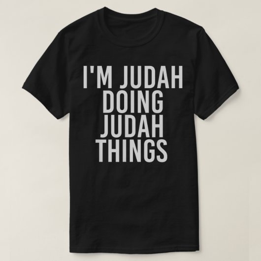 IK DOE JUDAH DINGEN genaamd Funny Birthday G T-shirt (Design voorkant)