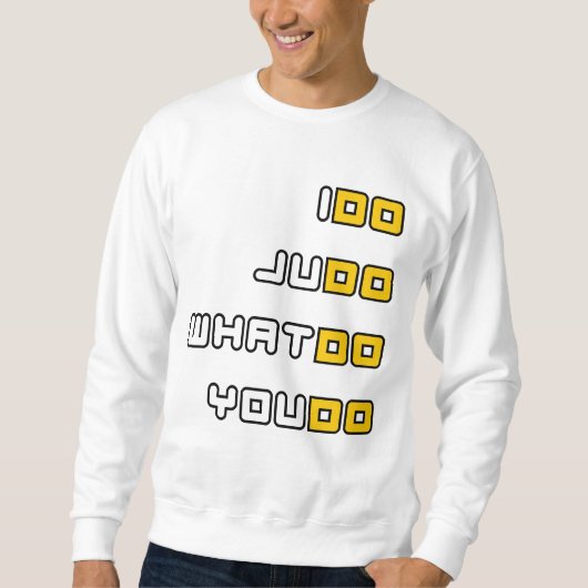 Ik doe Judo Sweatshirt (Voorkant)