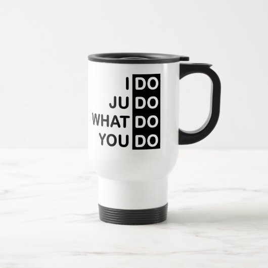 Ik doe Judo... Travel Mug Reisbeker (Rechts)