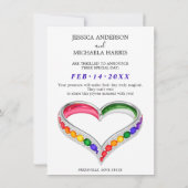 🌈❤️IK DOE LGBTQ 🌈 Verstrengeld in Pride Save The Date (Achterkant)