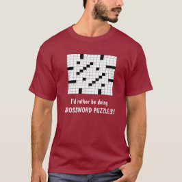 Ik doe liever CROSSWORD PUZZZLES! T-Shirt