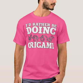 Ik doe liever origami dieren cadeau origami t-shirt