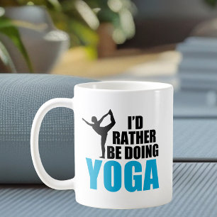 Ik doe liever Schattigee yoga Koffiemok