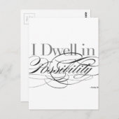 Ik doe mee in Mogelijkheid - Emily Dickinson Quote Briefkaart (Voorkant / Achterkant)