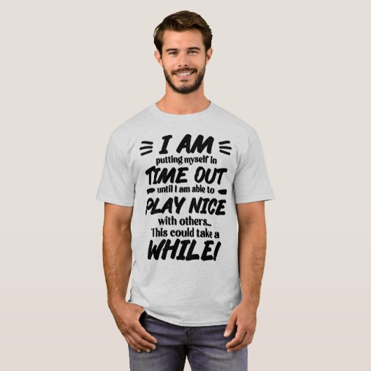 Ik doe mezelf op tijd in de tijd t-shirt (Voorkant volledig)