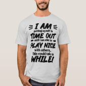 Ik doe mezelf op tijd in de tijd t-shirt (Voorkant)