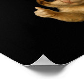 Ik doe mijn best Funny Crying Cat Meme Mannen Vrou Poster (Hoek)