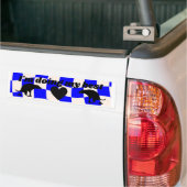 Ik doe mijn beste pooping Dog. Bumpersticker (Op Truck)