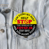 IK DOE MIJN Deel - COVID 19 Ronde Button 4,0 Cm (In situ)