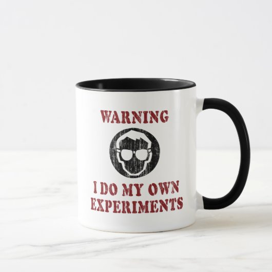 Ik Doe Mijn Eigen Experimenten - Cool Wetenschappe Mok (Rechts)
