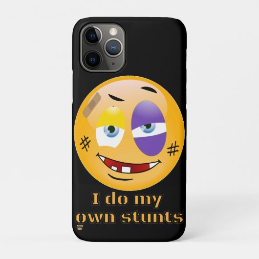"IK DOE MIJN EIGEN STUNTEN" grappig Case-Mate iPhone Case (Achterkant)