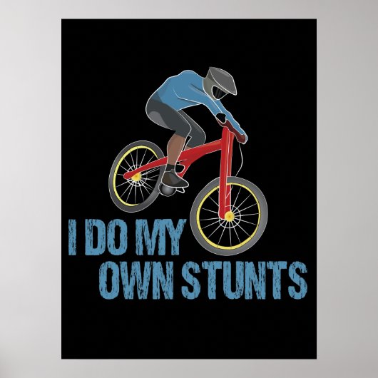 Ik doe mijn eigen stuntfietsen poster (Voorkant)