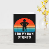 Ik Doe Mijn Eigen Stunts - Beterschapscadeau - Ble Kaart (Gele Bloem)