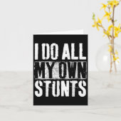 Ik Doe Mijn Eigen Stunts - Beterschapscadeau - Ble Kaart (Gele Bloem)