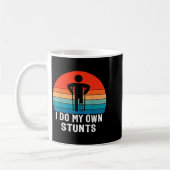 Ik Doe Mijn Eigen Stunts - Beterschapscadeau - Ble Koffiemok (Links)