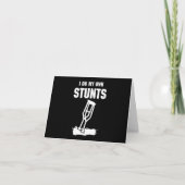 Ik Doe Mijn Eigen Stunts - Beterschapscadeau Bless Kaart (Voorkant)