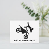 Ik doe mijn eigen stunts briefkaart (Staand voorkant)