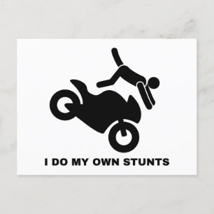 Ik doe mijn eigen stunts briefkaart