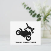 Ik doe mijn eigen stunts briefkaart (Staand voorkant)
