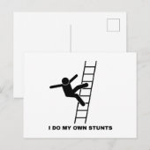 Ik Doe Mijn Eigen Stunts Briefkaart (Voorkant / Achterkant)