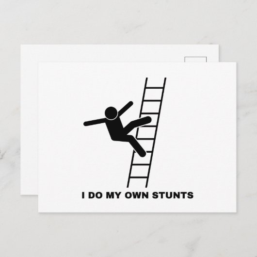 Ik Doe Mijn Eigen Stunts Briefkaart (Voorkant / Achterkant)