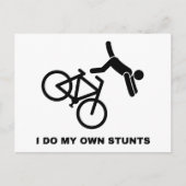 Ik doe mijn eigen stunts briefkaart (Voorkant)