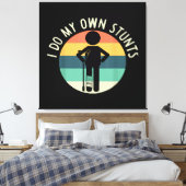 ik doe mijn eigen stunts canvas afdruk (Insitu (Slaapkamer))
