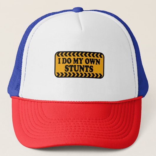 Ik doe mijn eigen Stunts Dark T-shirt Adult en You Trucker Pet (Voorkant)