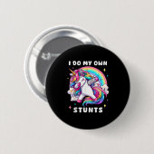 Ik Doe Mijn Eigen Stunts Gebroken Arm Blessure Reg Ronde Button 5,7 Cm (Voorkant /achterkant)