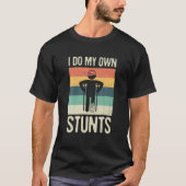 Ik doe mijn eigen stunts gebroken arm hand-pols el t-shirt (Voorkant)